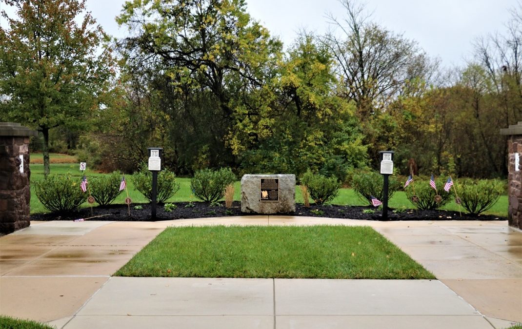 The Dedication to the “Never Forget Garden”